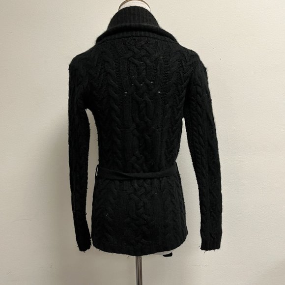 Ralph Lauren 100% cashmere  shawl aran cardigan sweater woman xs kid L woman xs - Picture 4 of 7